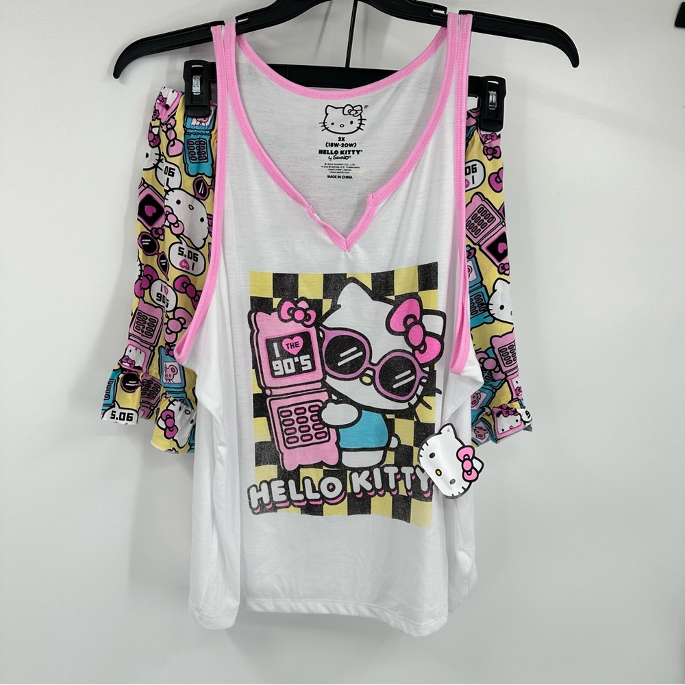 Sanrio Hello Kitty tank and shorts pajama set‎